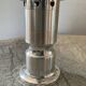 Vintage Lotus candle holder in silver metal