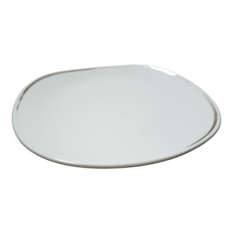 Flat plates dessert hard porcelain from Limoges