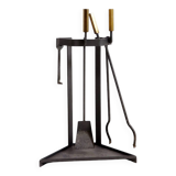 Afra & Tobia Scarpa Style Fire Tool Set - 3 Pieces & Stand