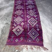 Tapis Marocain violet - 208 x 425 cm