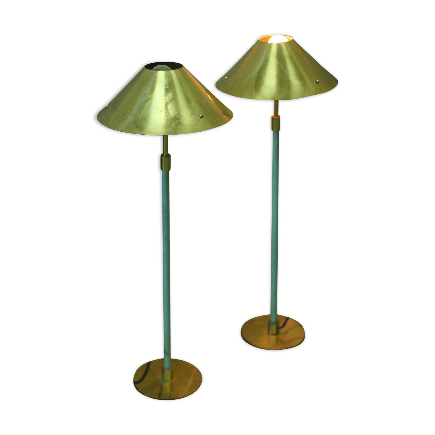 Pair of mid century lamps, 1970's