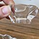 Salt cellars / salt shakers Daum in signed crystal Daum France (set of 2)