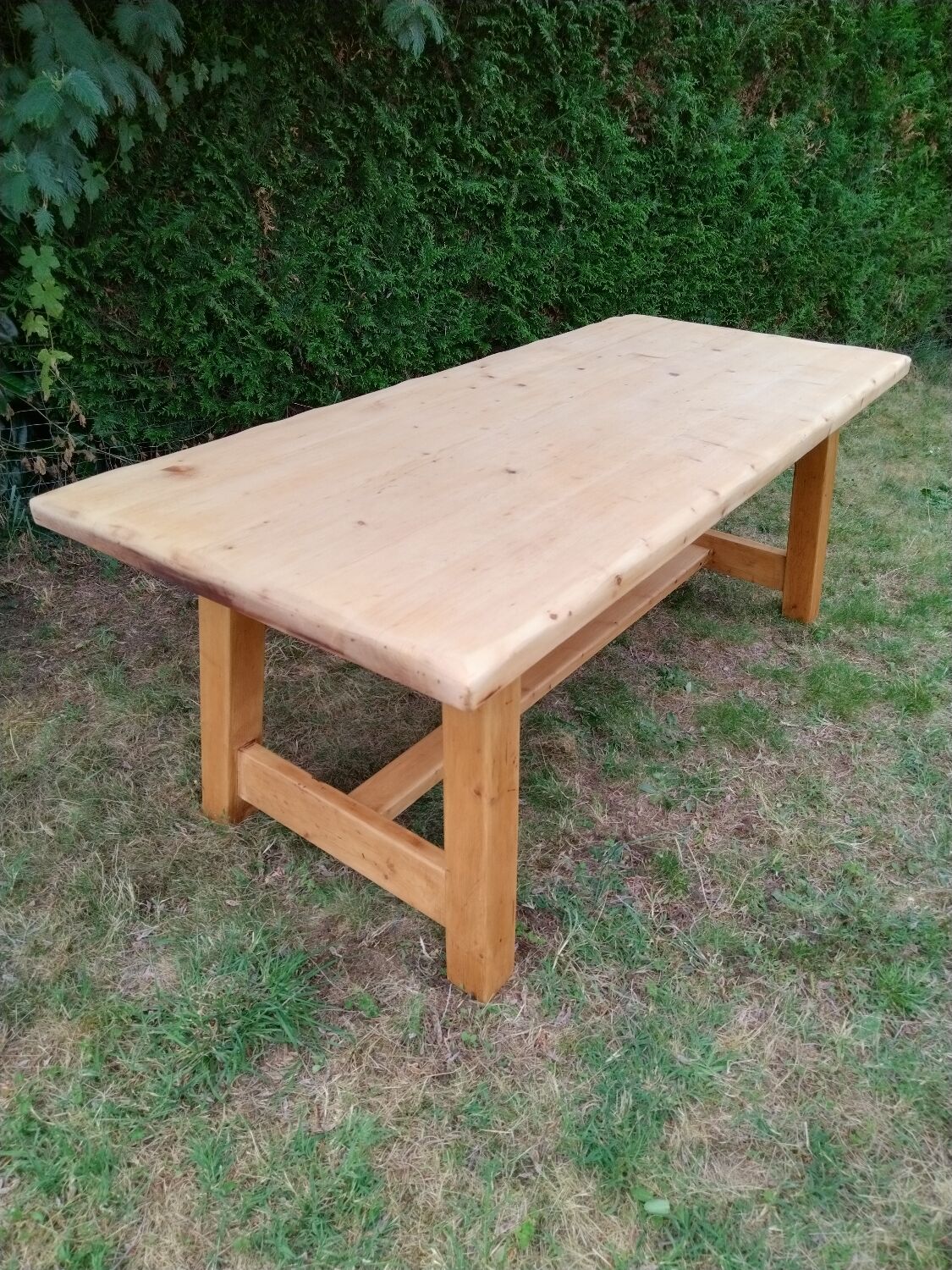 Solid oak farmhouse table