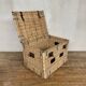Former sncf travel trunk in rattan early XXeme