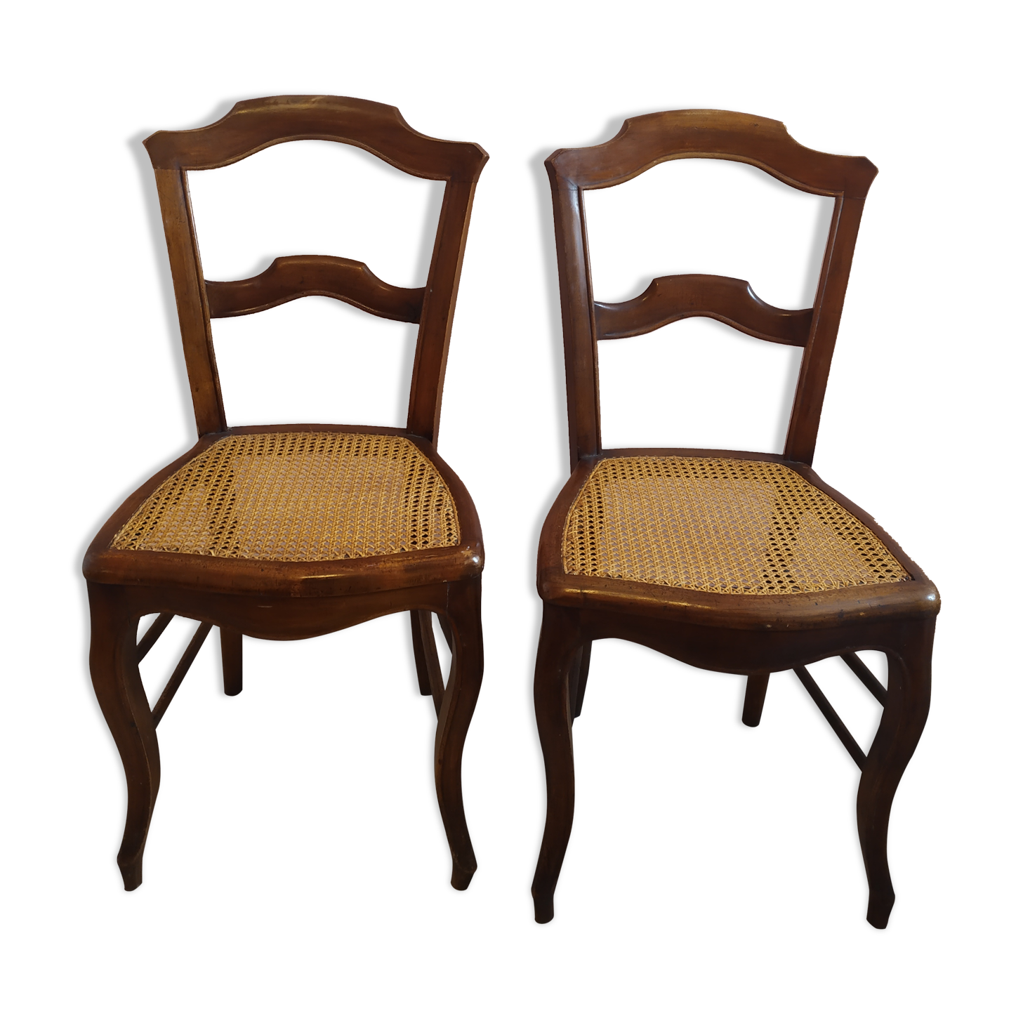 Pair of cane chairs