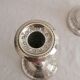 Pair of silver bronze torches, XIXth