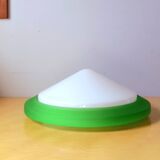 Glass and opaline wall light, 1970.