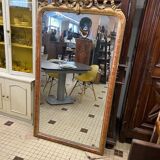 Large antique rectangular mirror