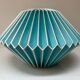 • Set of 2 vintage paper origami pendants