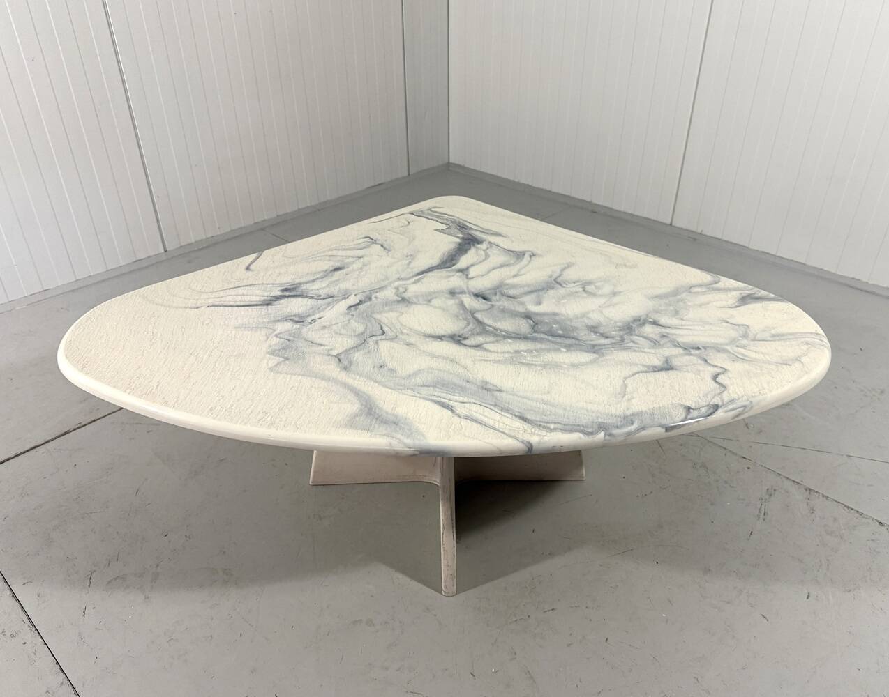 Artificial marble coffee table side table 1980’s