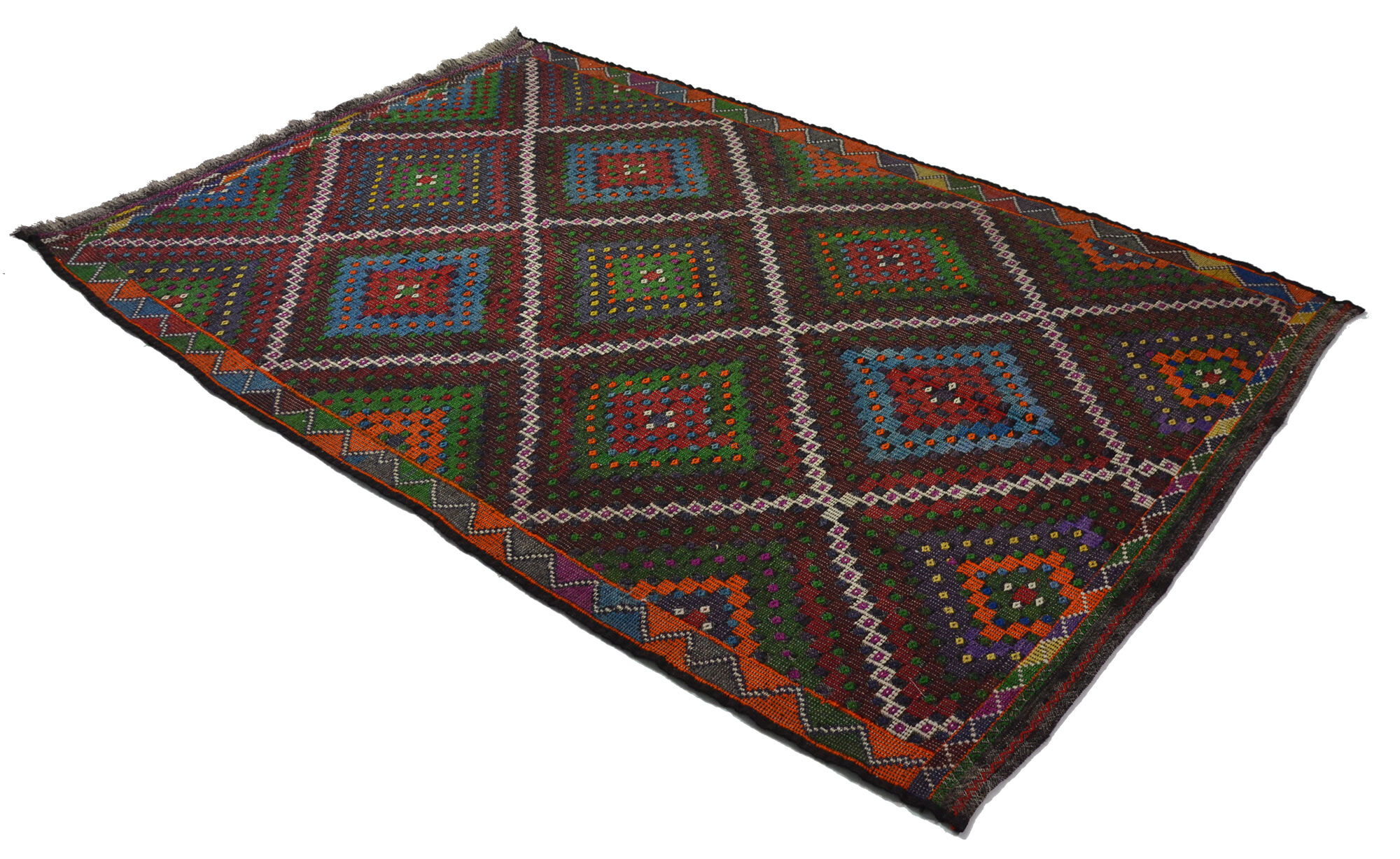 Anatolian handmade kilim rug 320 cm x 218 cm
