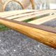 Single rattan and peacock cane bed
