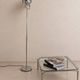 Chrome "projector" floor lamp