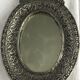 Small metal table mirror 10x15cm