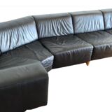 Leather corner sofa