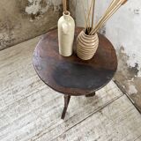19th century oak pedestal console