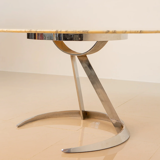 Vform design table produced by Euro International Steel Furniture