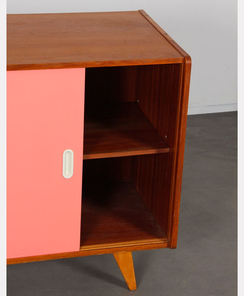 Pink and white chest of drawers by Jiri Jiroutek, model U-452 circa 1960