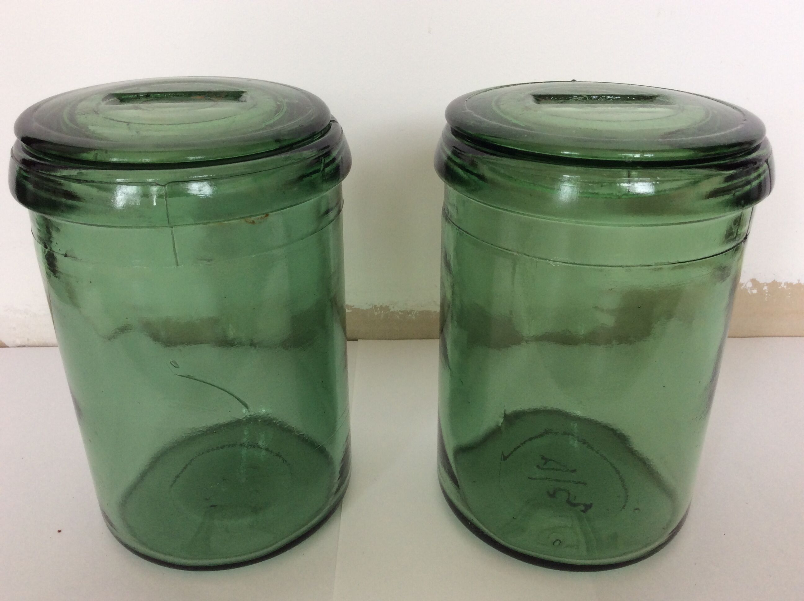 Duo of vintage jars