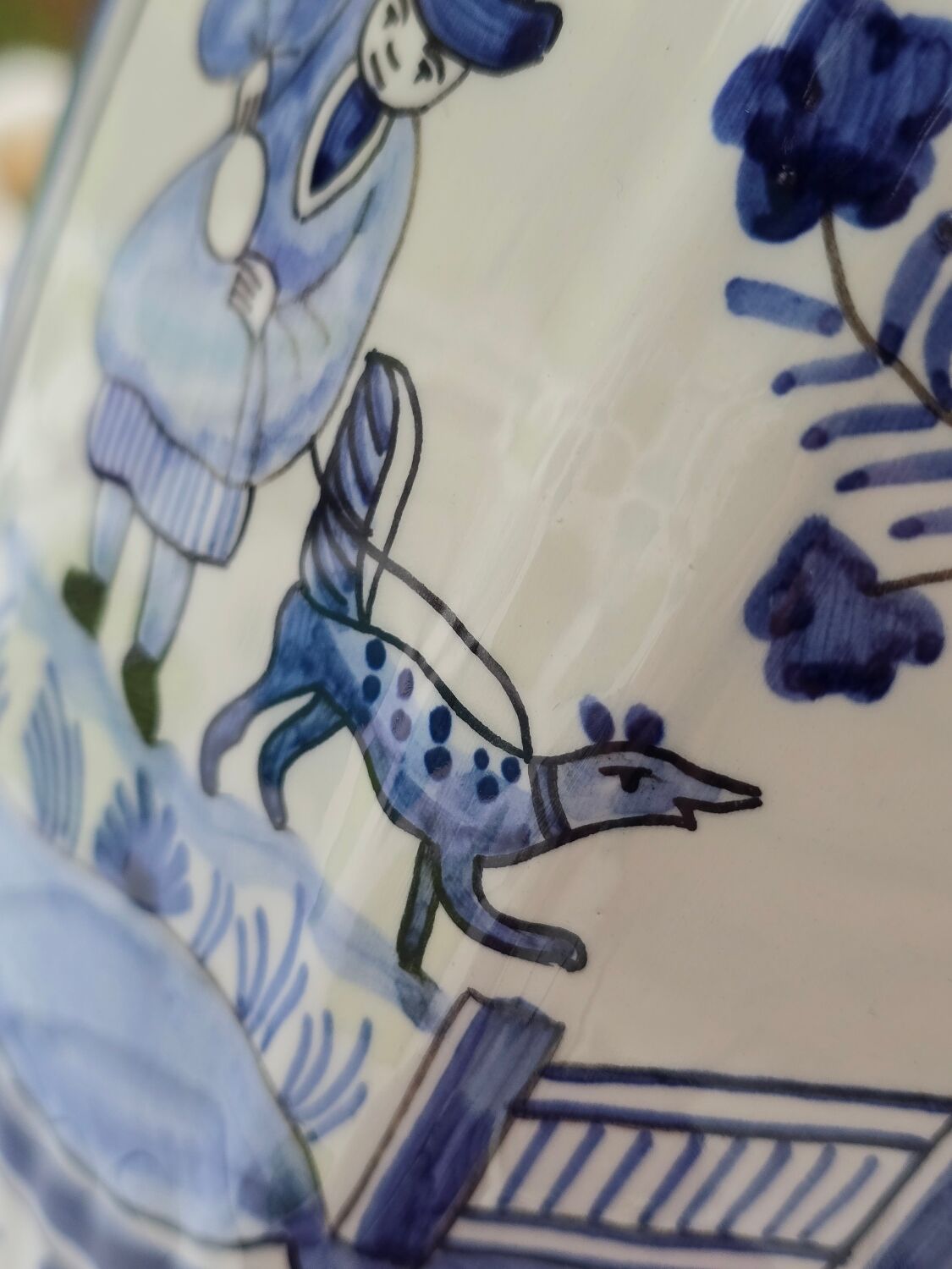 Delft vase, Dutch manufacture, early 20th century