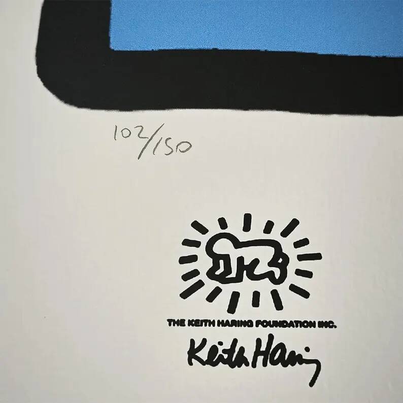 Keith Haring Lithograph Limited Edition, 1990s - Pencil Numbered