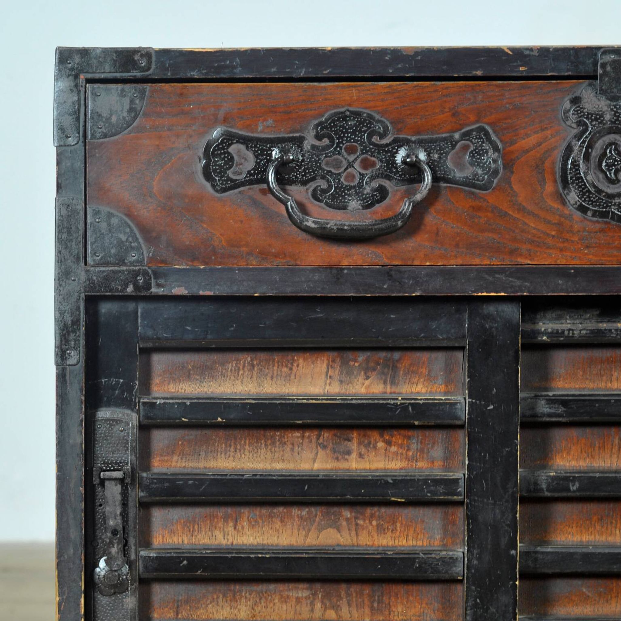 Japanese Tansu chest of drawers, circa 1890
