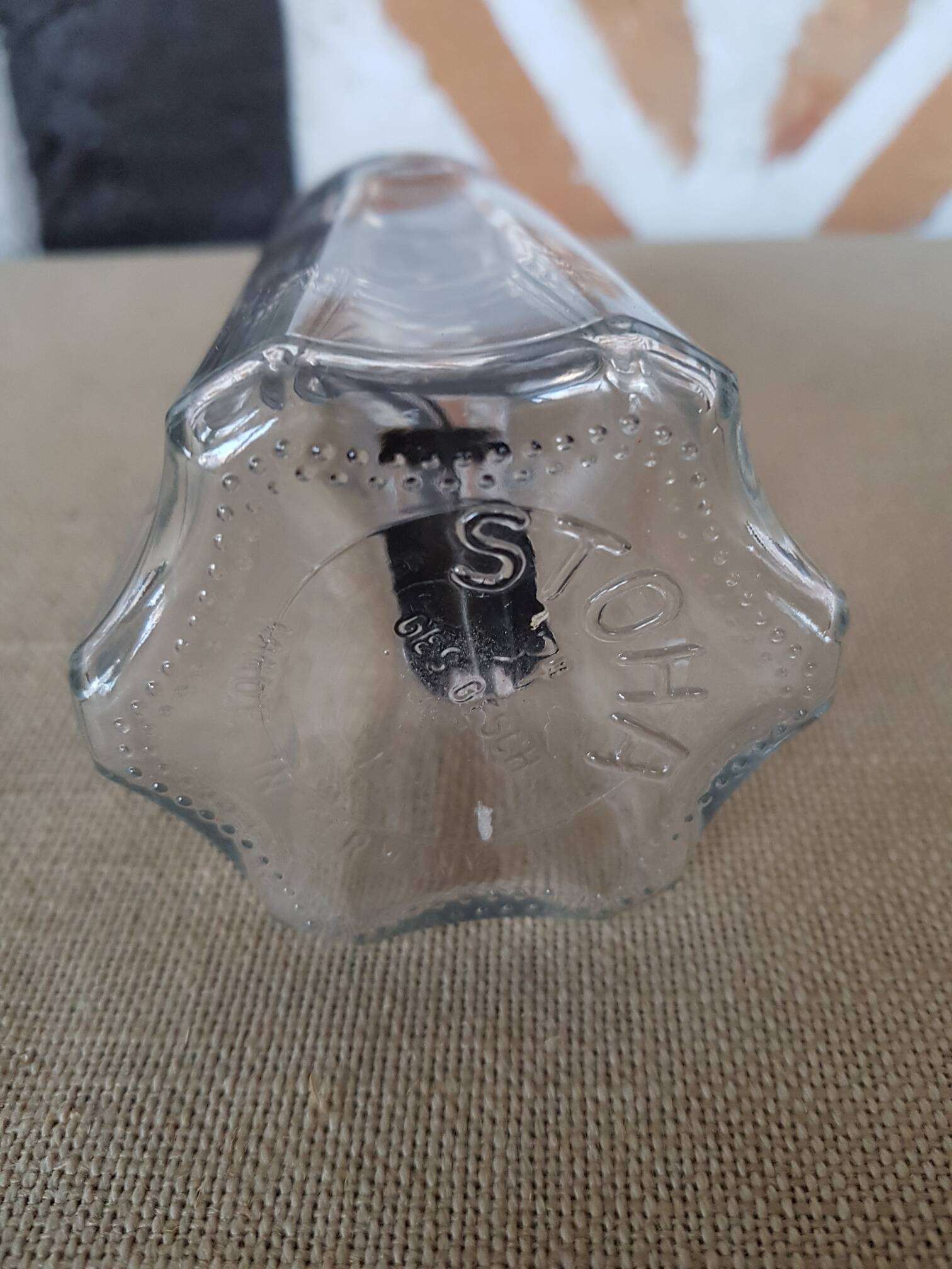 Sucrier vintage verre avec bec verseur