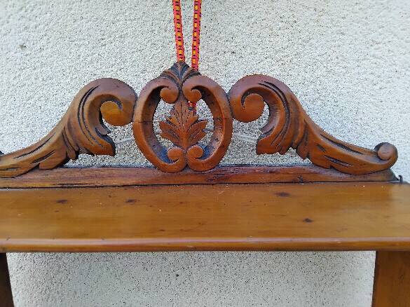 Antique solid wood wall shelf