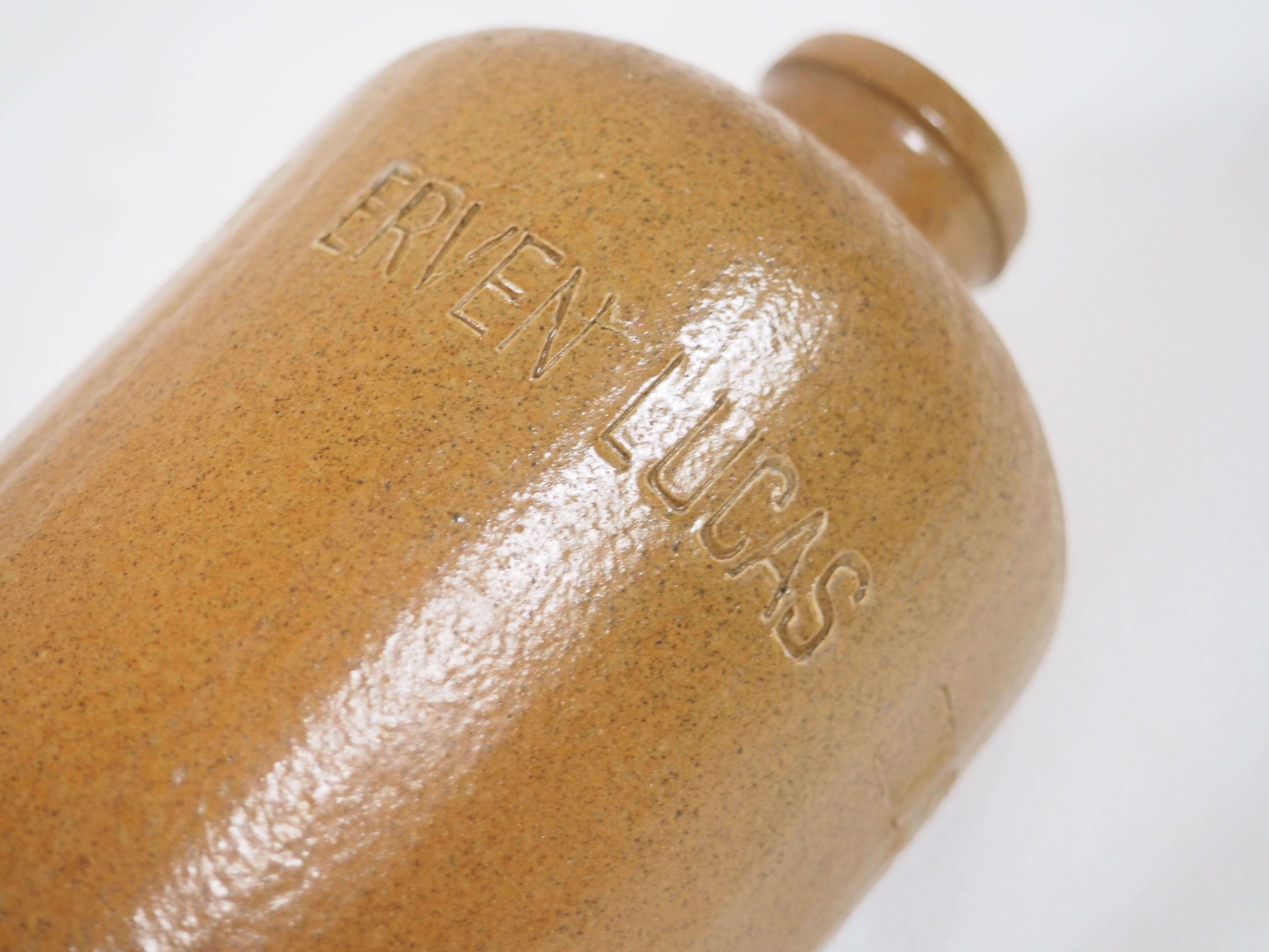 Erven Lucas stoneware bottle