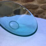 Antique bubbled blown glass salad bowl