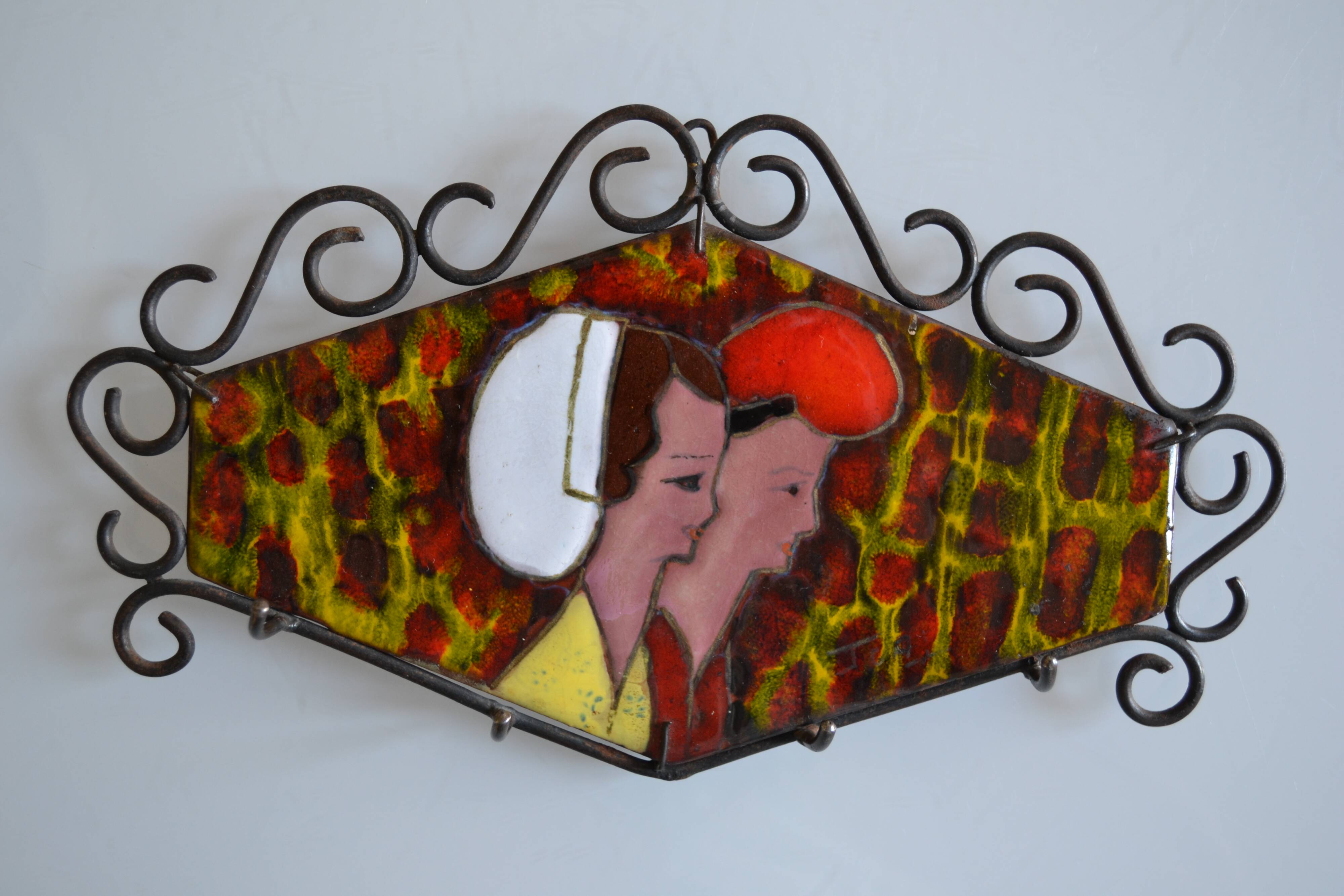 Porte cle mural vintage catalan