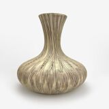 Striated ceramic vase design 1950