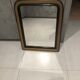 Miroir Louis-Philippe noir et or 55x70cm