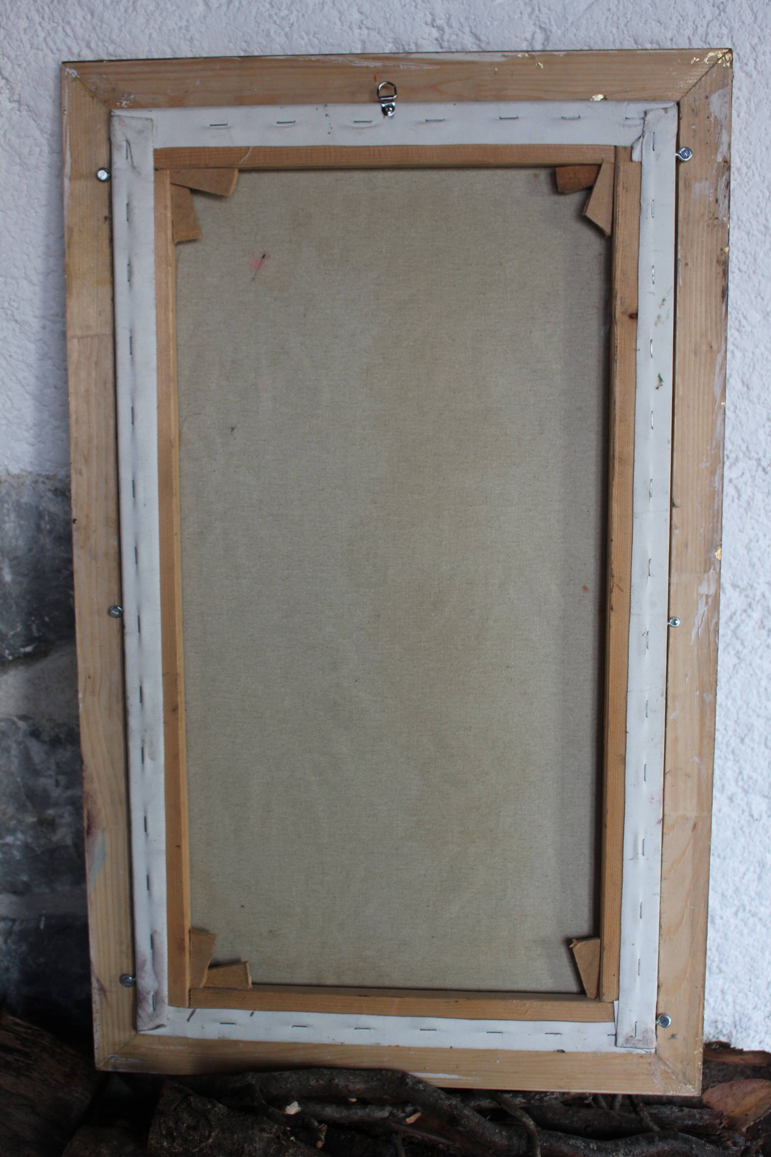 Oil on canvas "porcelain flowers"