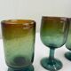 Blown glass goblets