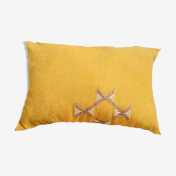 Moroccan cactus silk pillow