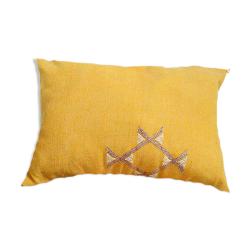 Oreiller en soie cactus marocain