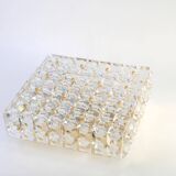 Large faceted crystal ceiling light by Kinkeldey, Germany, 1970s.