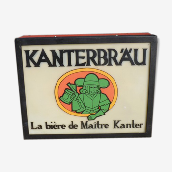 Enseigne lumineuse de bière Maître Kanter