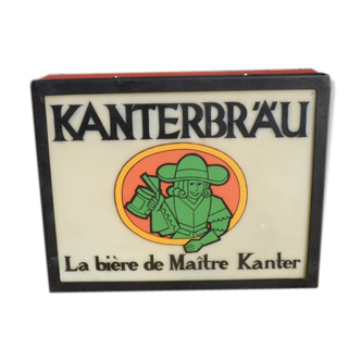 Enseigne lumineuse de bière Maître Kanter