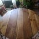 Table de ferme ronde D 130 cm