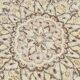 Grand tapis vintage tons pastel jaune et vert menthe, faded 312x197Cm