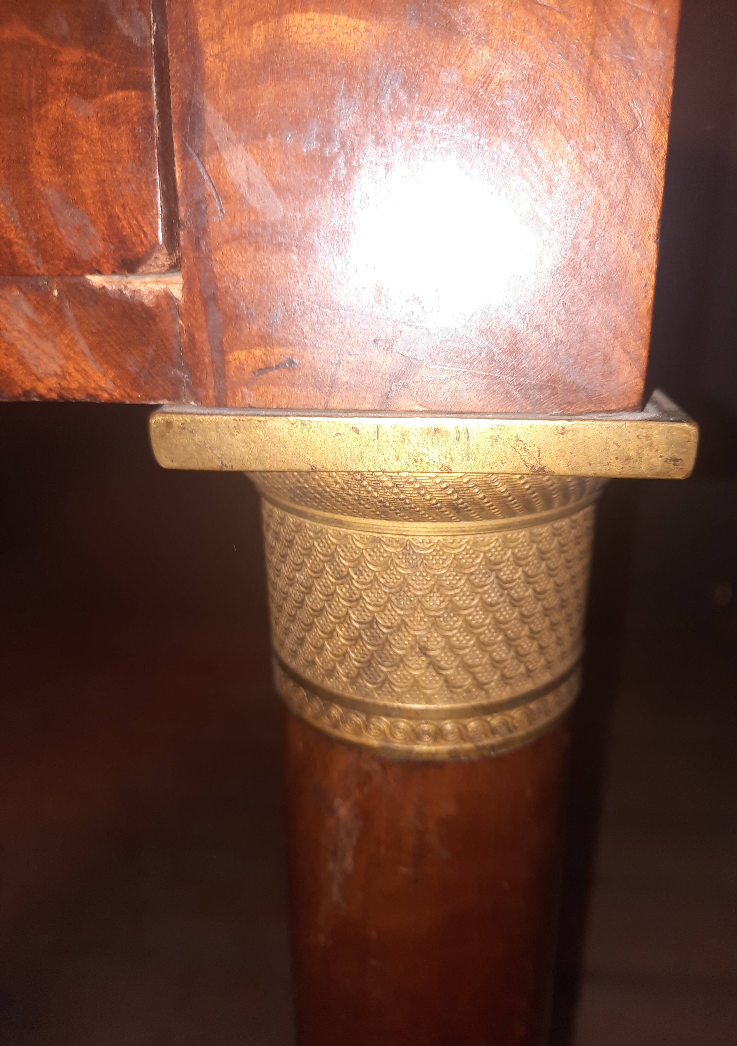 Mahogany desk from the Empire period.