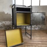 Industrial bedside table