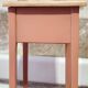 Sellette porte-plante bois et terracotta 2 niveaux
