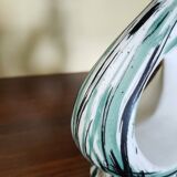 Vintage green ceramic lamp