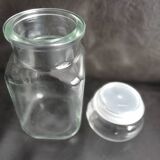 Clear glass jar