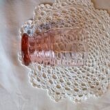 Art Deco glassware set in pink glass, 22 pieces