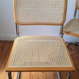 Pair of B32 Marcel Breuer cane chairs