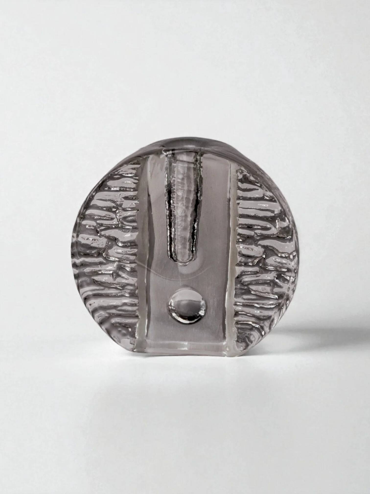 Walther Glass Bullseye Vase by Heiner Düsterhaus, Germany, 1970s
